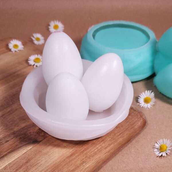 Les œufs et leur nid - Moule en silicone