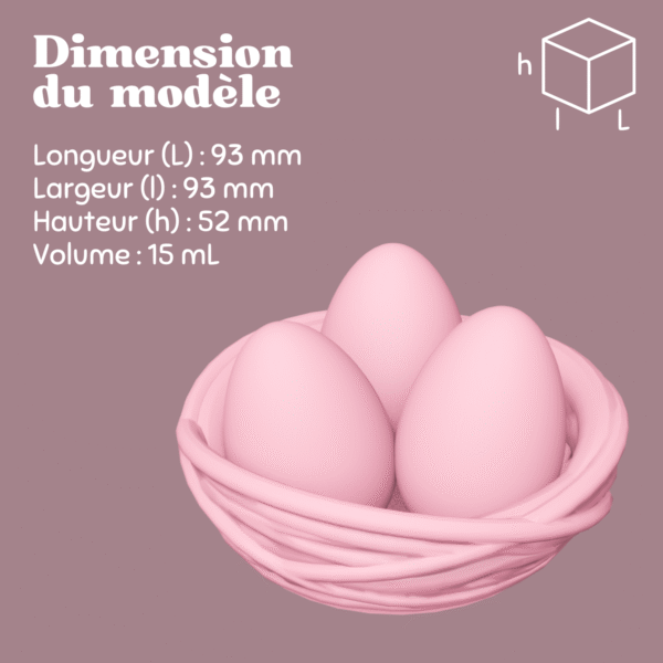 Les œufs et leur nid - Moule en silicone – Image 6