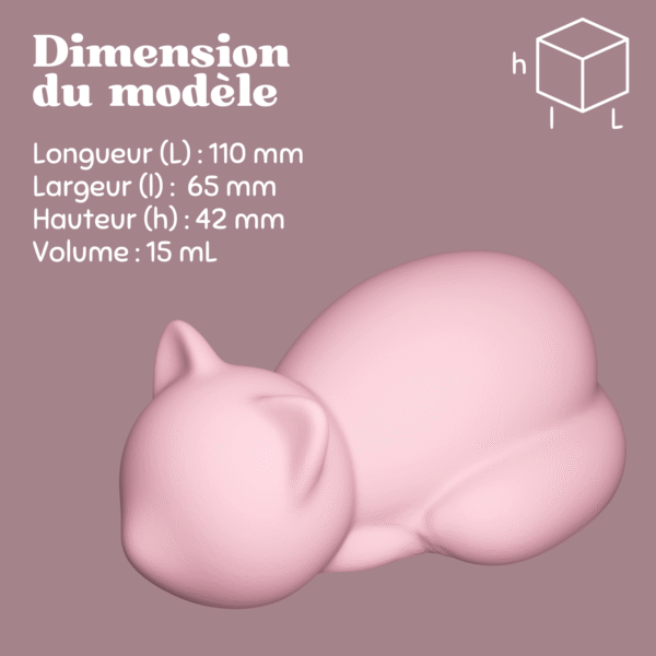 Le chat sur le ventre - Moule en silicone – Image 6