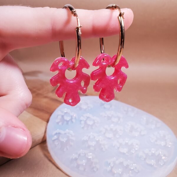 Boucle d'oreille feuille - Moule en silicone – Image 2