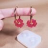Paire boucle d'oreille trèfle - Moule en silicone – Image 2