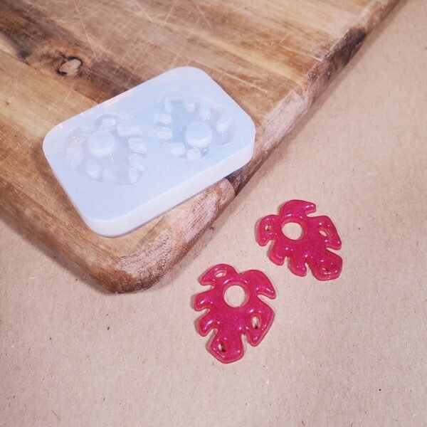 Paire boucle d'oreille feuille - Moule en silicone – Image 5