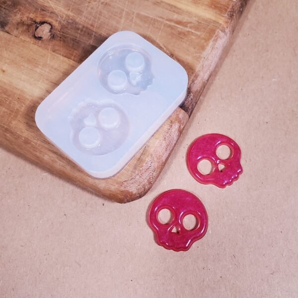 Paire boucle d'oreille crâne - Moule en silicone – Image 5