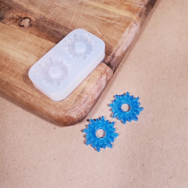 Paire boucle d'oreille soleil - Moule en silicone – Image 5