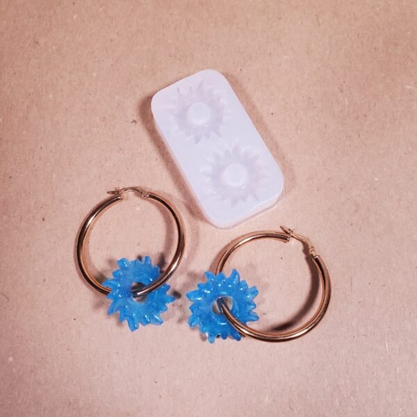 Paire boucle d'oreille soleil - Moule en silicone