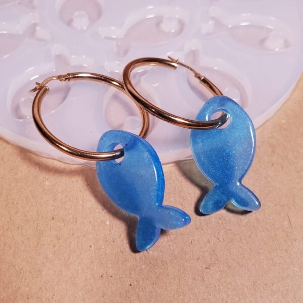 Boucle d'oreille poisson - Moule en silicone