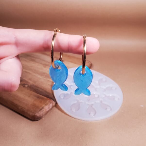 Boucle d'oreille poisson - Moule en silicone – Image 2