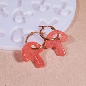 Boucle d'oreille champignon - Moule en silicone