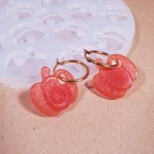 Boucle d'oreille citrouille - Moule en silicone