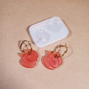 Paire boucle d'oreille citrouille - Moule en silicone