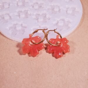 Boucle d'oreille erable - Moule en silicone