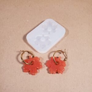 Paire boucle d'oreille erable - Moule en silicone