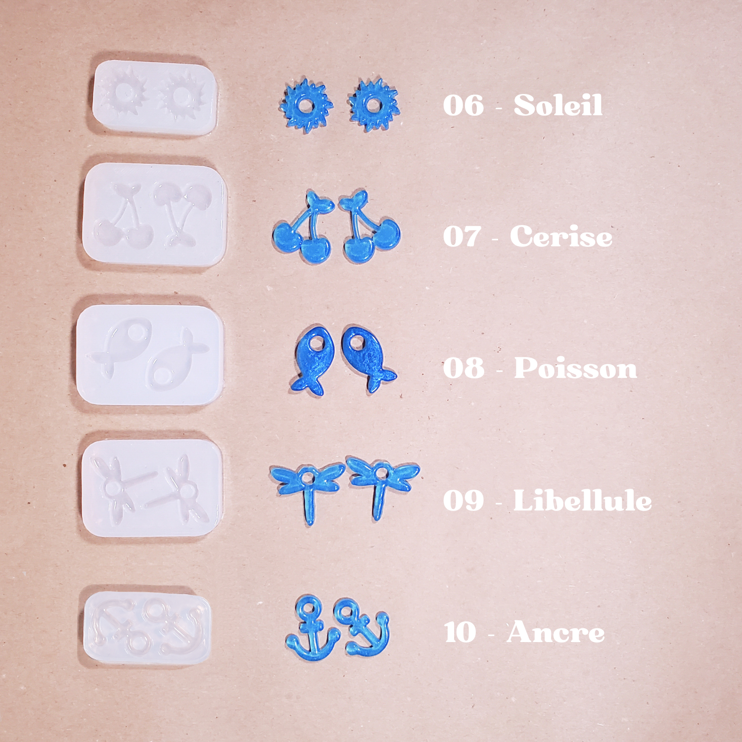 6 colliers - Kit résine – Image 10