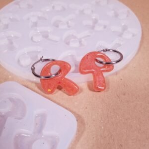 Moule à pampille – boucle d’oreille Champignon