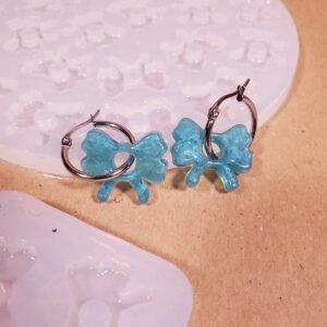 Moule à pampille - boucle d'oreille Noeud