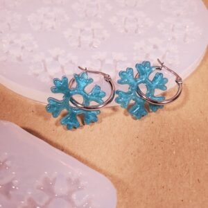 Moule à pampille - boucle d'oreille Flocon