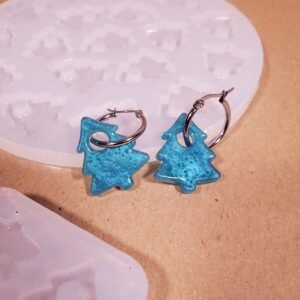 Moule à pampille - boucle d'oreille Sapin