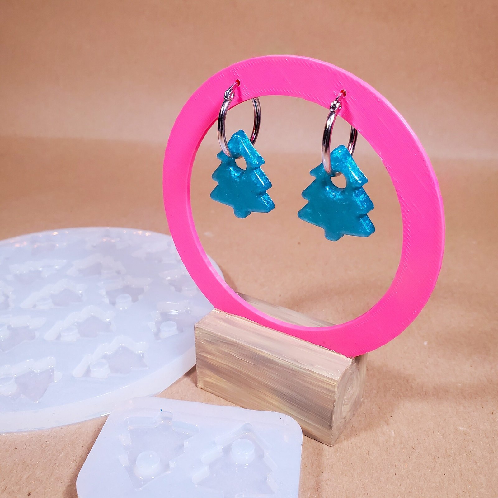 Moule à pampille - boucle d'oreille Sapin – Image 2