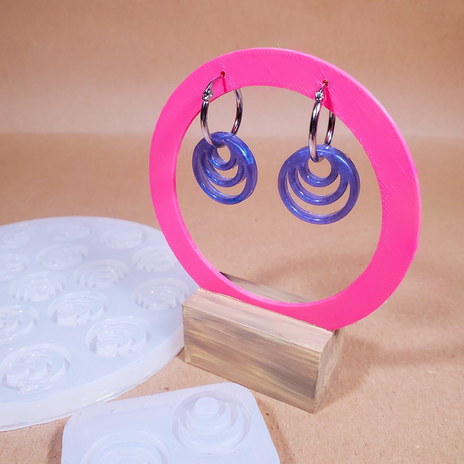 Moule à pampille - boucle d'oreille Rond – Image 2