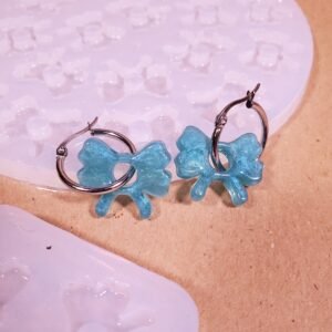 Moule à pampille - boucle d'oreille Noeud