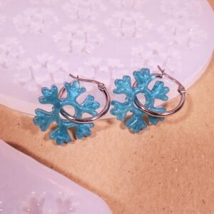 Moule à pampille - boucle d'oreille Flocon