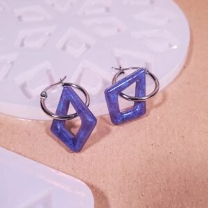 Moule à pampille - boucle d'oreille Losange